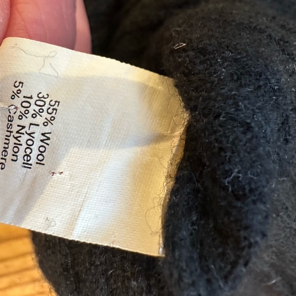 J. Crew Turtleneck wool blend cable knit black sweater - Picture 4 of 4